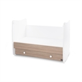 Bed DREAM NEW 60x120 white+amber /transformed into a child bed/